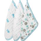 Image of aden + anais® - Washcloth Set - Set of 3 - Multiple Colors Available